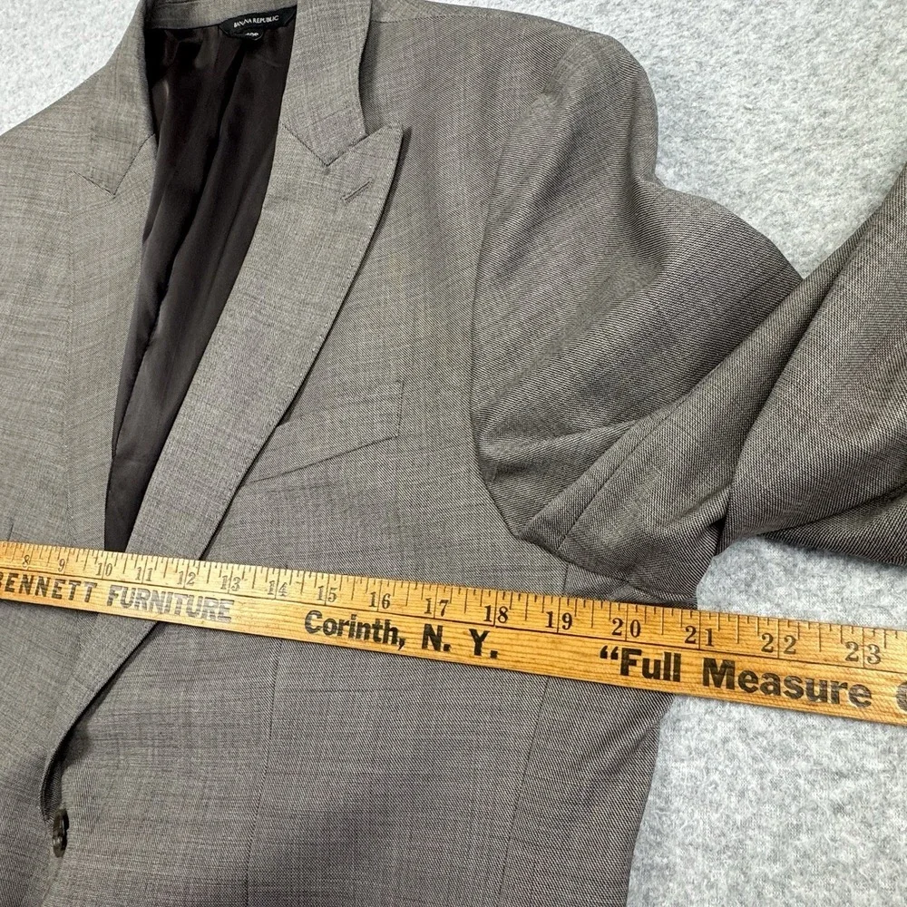 Banana Republic Marzotto Super 120's Blazer Men 42R Slim Fit Wool Sport‎ Coat